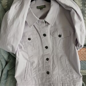 Style & Co. Lavender Jean Jacket